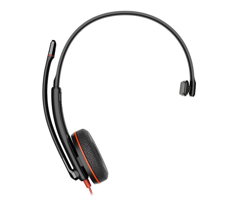 EAN 0197498433110 - HP Poly Blackwire 3210 Monaural USB-C Black Headset +USB-C/A Adapter (Bulk) Alámbrico Diadema Business/Ev imagen 1