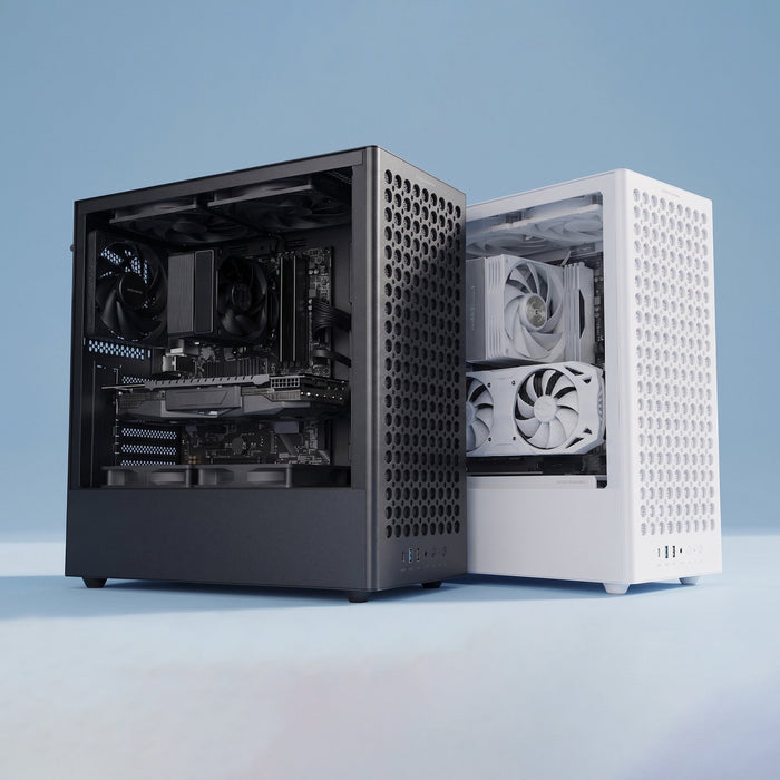 Caja Pc  Atx Mars Gaming Mc-T800 Frontal Airdot Mesh 4x Ventiladores Fdb Cablehatch Usb-C Negro