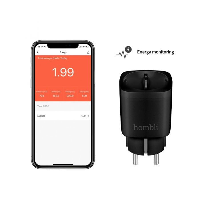 EAN 8719323917576 - Hombli HBSS-0100 enchufe inteligente 3680 W Negro imagen 5