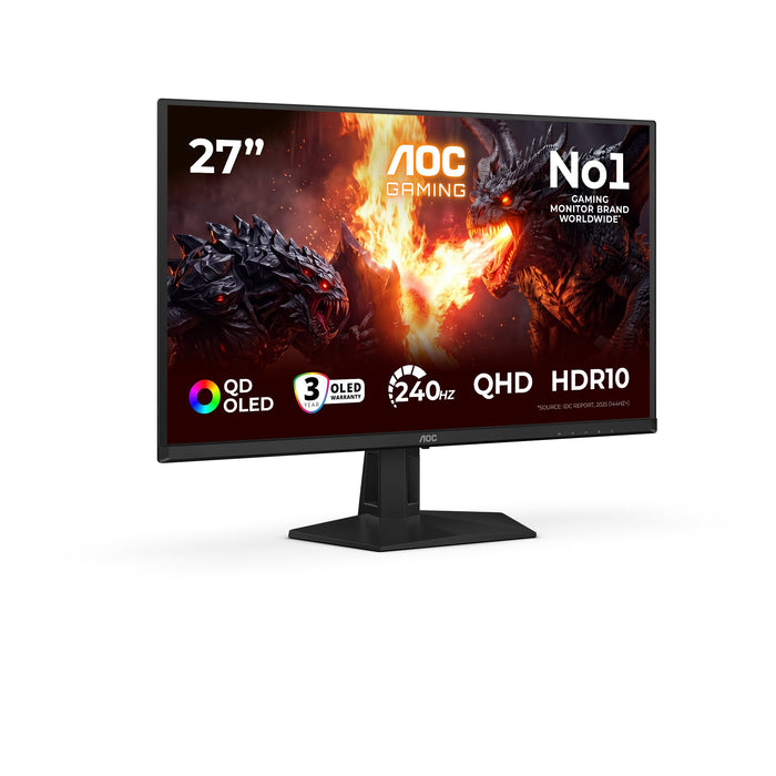 EAN 4038986183147 - AOC G4 Q27G41ZDF pantalla para PC 67,3 cm (26.5") 2560 x 1440 Pixeles Quad HD QD-OLED Negro, Rojo imagen 2