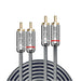 EAN 4002888353458 - Lindy 35345 cable de audio 1 m 2 x RCA Antracita imagen 2