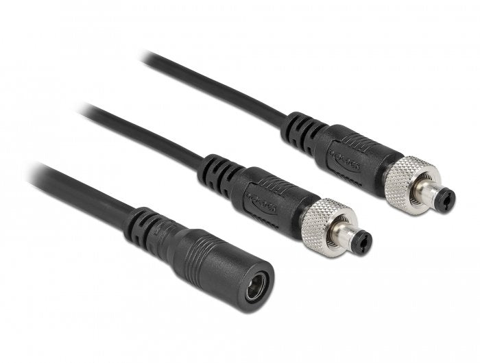 Delock Dc Verteilercable 5,5 X 2,1 Mm 1 X Buchse Zu 2 X Stecker Verschraubbar