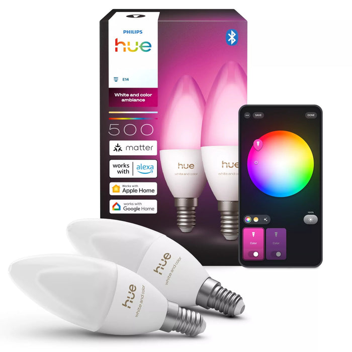 Signify Hue Wca B39 E14 1000-20000 K Doppelpack Eu