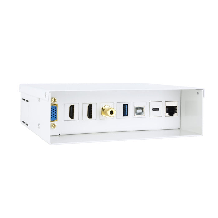 Caja Multimedia Vga+2hdmi+Jack+Usbc+Usb-B+Usb-A+Rj