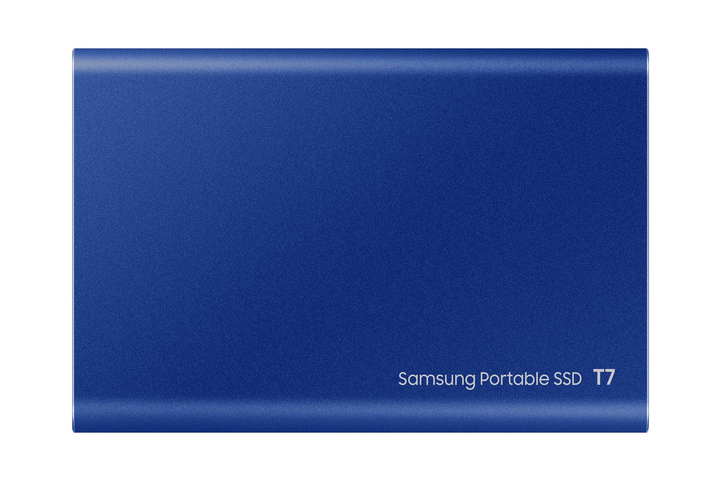 Disco Externo Ssd Samsung 500gb Portable T7 Usb3.2 Gen.2 Indigo Blue Extern Kit