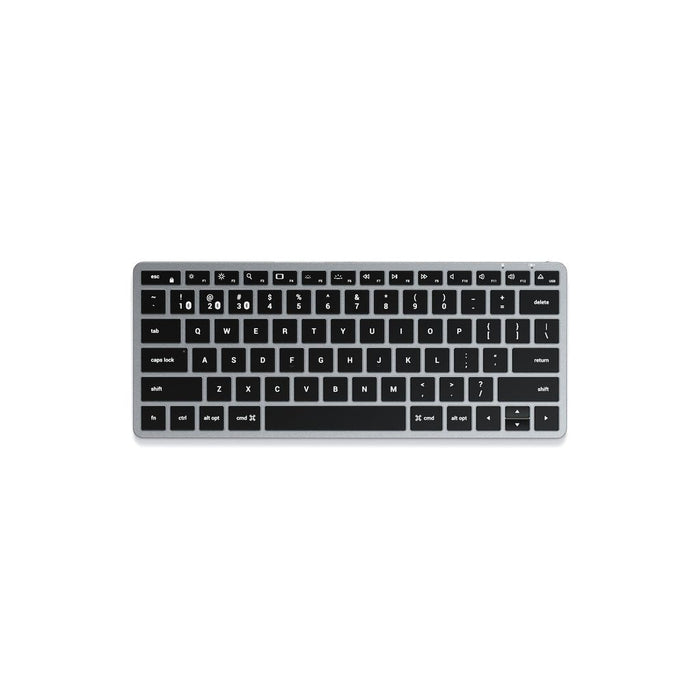 Satechi Slim X1 Teclado Oficina Bluetooth Qwerty Inglés Negro, Gris