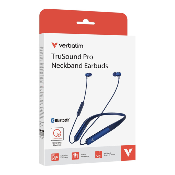 Trusound Pro Neckband  Earbuds, Blue