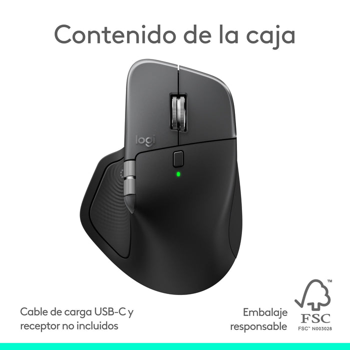 Ratón Logitech 910-007577 / Mx Mamer 4 For Mac Negro