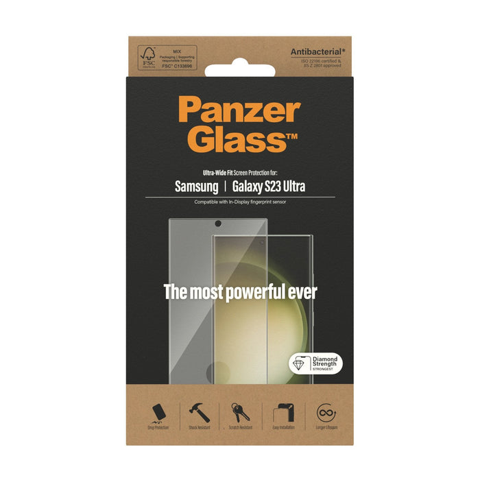 Panzerglass Ultra Wide Fit Protector De Pantalla Samsung - Galaxy S23 Ultra