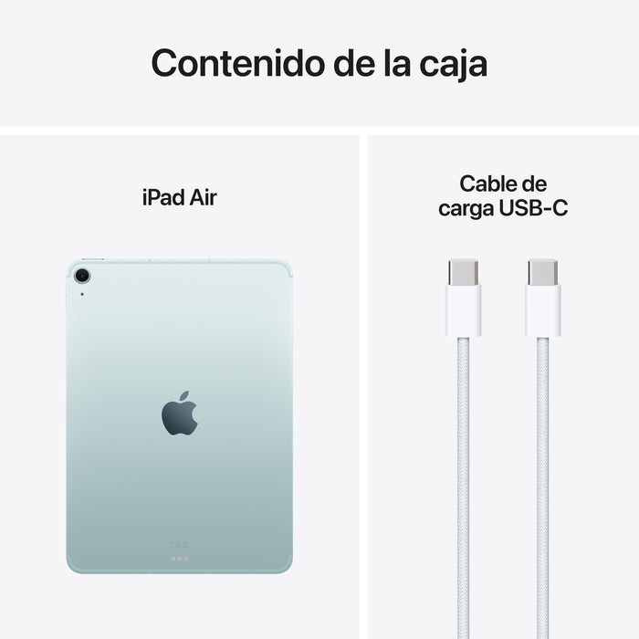 EAN 0195949989155 - Apple iPad Air 5G Apple M TD-LTE & FDD-LTE 1 TB 27,9 cm (11") 8 GB Wi-Fi 6E (802.11ax) iPadOS 18 Azul imagen 10