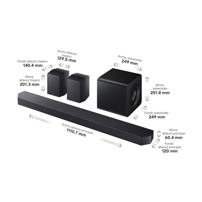 Samsung Hw-Q930h Xc Titan Black Barra De Sonido 9.1.4ch Con Dolby Atmos (2026)