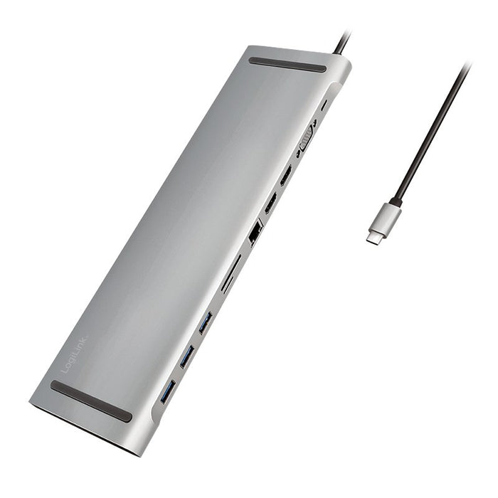 EAN 4052792062847 - LogiLink UA0373 base para portátil y replicador de puertos Alámbrico USB 3.2 Gen 1 (3.1 Gen 1) Type-C Alu imagen 1