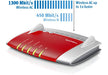 EAN 4023125026478 - Box FRITZ! 7490 International router inalámbrico Gigabit Ethernet Doble banda (2,4 GHz / 5 GHz) Rojo, Pla imagen 5