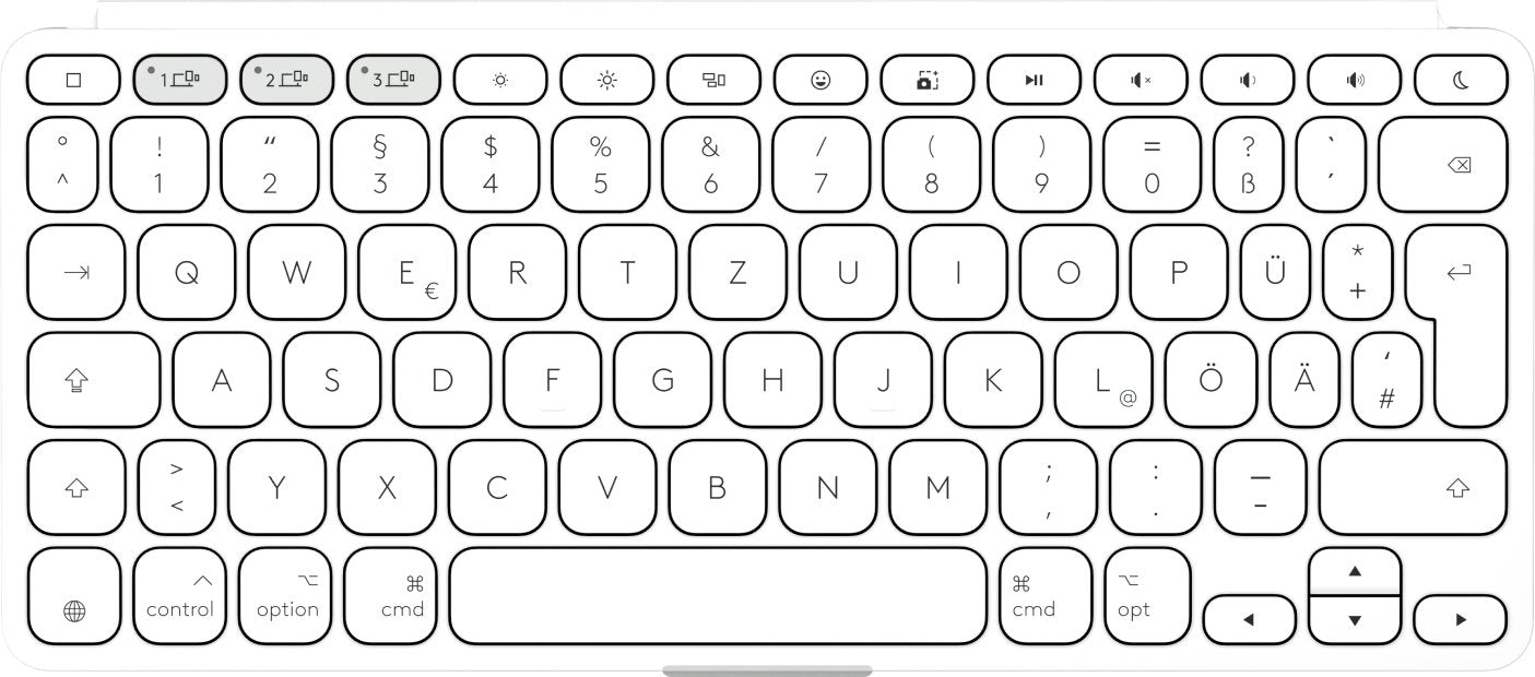 EAN 5099206126008 - Logitech 920-013005 teclado para móvil QWERTZ Alemán Bluetooth Blanco imagen 2