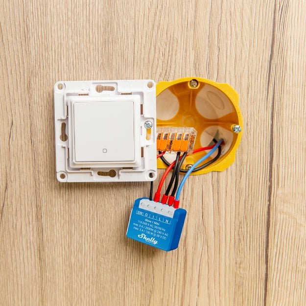 EAN 3800235269138 - Shelly Qubino Wave 1 Mini Interruptor inteligente Azul imagen 5