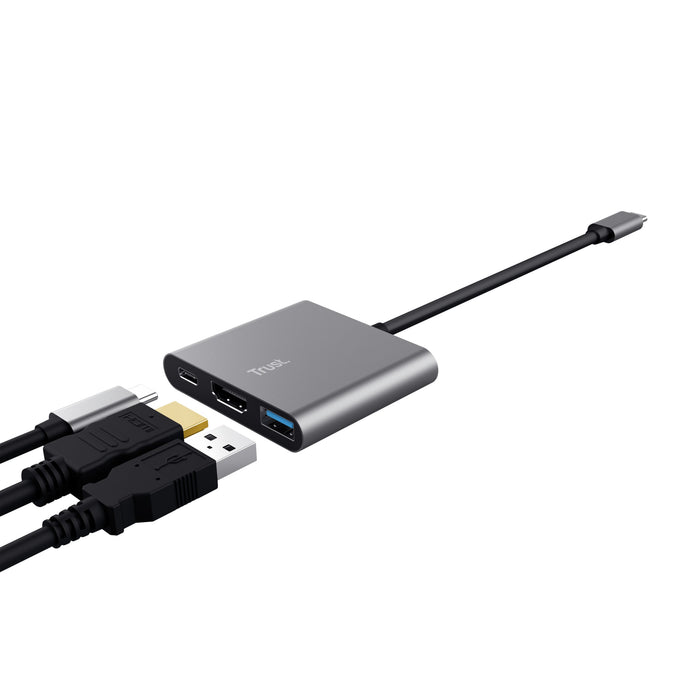 EAN 8713439237726 - Trust Dalyx USB 3.2 Gen 1 (3.1 Gen 1) Type-C Aluminio, Negro imagen 3