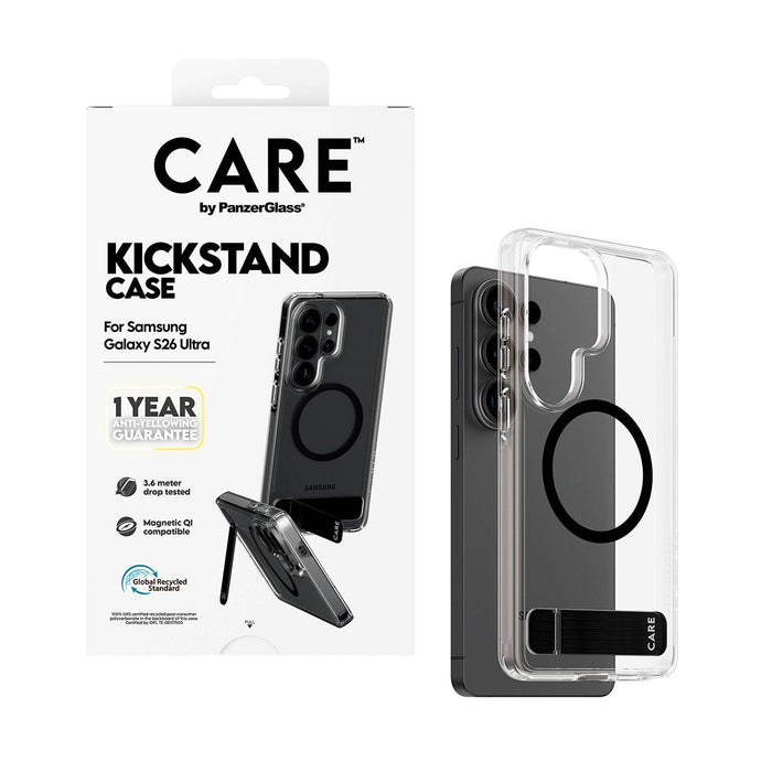 Panzerglass Care By Panzerglass Urban Explorer - Trasero Cubierta Para Teléfono Móvil - Con Pie De Soporte, Qi-Compatible - Termoplástico Polyurethan (Tpu)