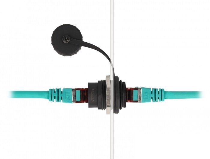 Delock Rj45 Cat.6 Einbaubuchse Mit Staubschutzkappe