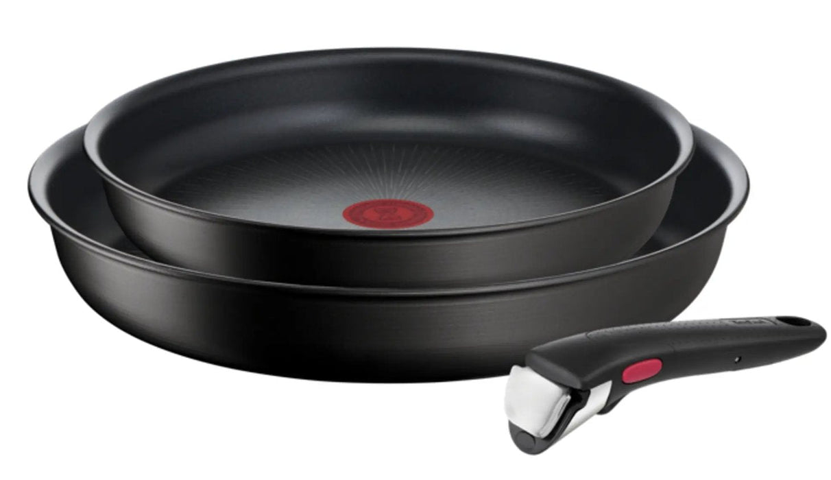 Tefal Ingenio Eco Resist Frying Pan Set L3979102, 24 28 Cm With Removable Handle