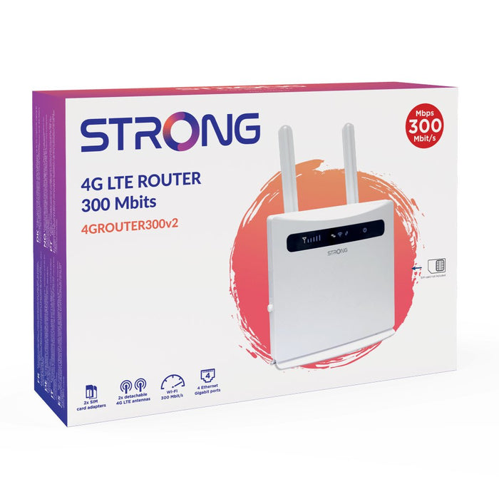 EAN 9120072374821 - Strong 4GROUTER300V2 router de telefonía/puerta de enlace/módem Router de red móvil imagen 6