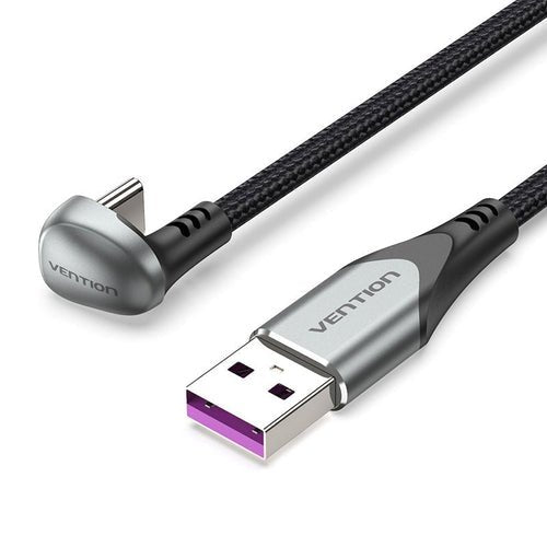 Usb 2.0 A To Usb-C M-M U-Shapedcabl 5a Cable 1.5m Gray Aluminum