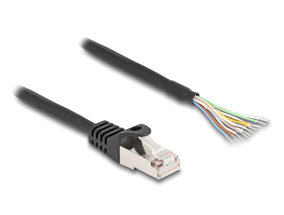 Delock 80206 Cable Rj50 Macho A Extremos Abiertos S/Ftp 2 M Negro