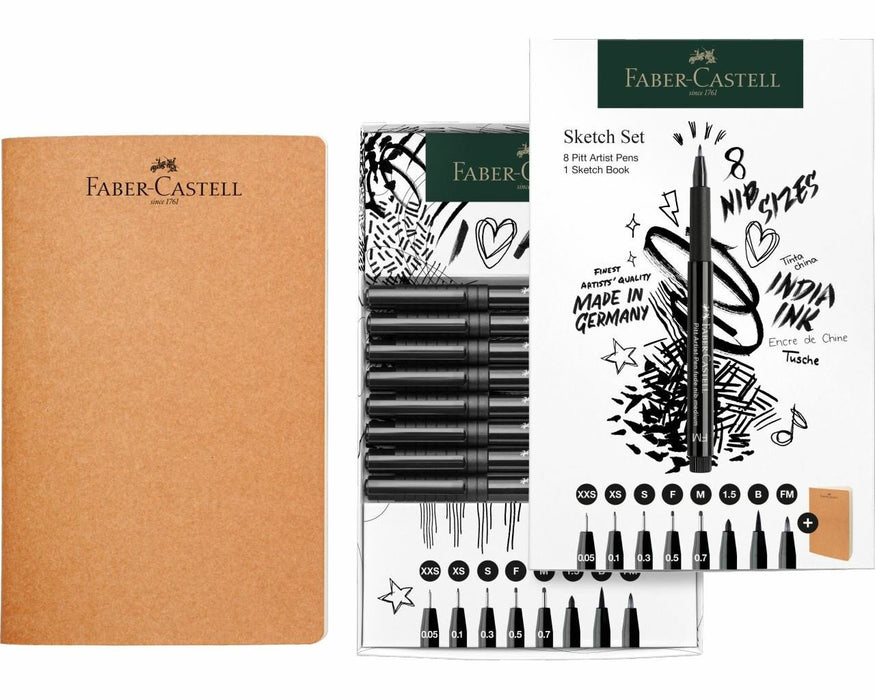 EAN 4005402671021 - Faber-Castell 267102 rotulador de punta fina Multi Negro 8 pieza(s) imagen 2