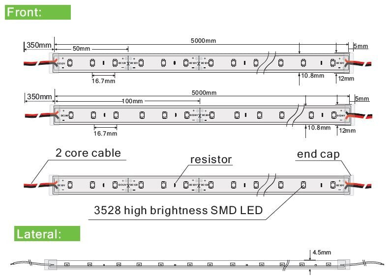 Synergy 21 Led Flex Mrip 3528 - 60 Kw Dc12v 24w Ip65