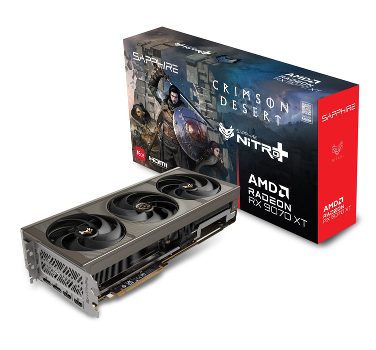 Tarjetas Grafica Sapphire Sapphire 16gb Rx 9070 Xt Nitro+ Versión Crimson Desert 11348-10-20g