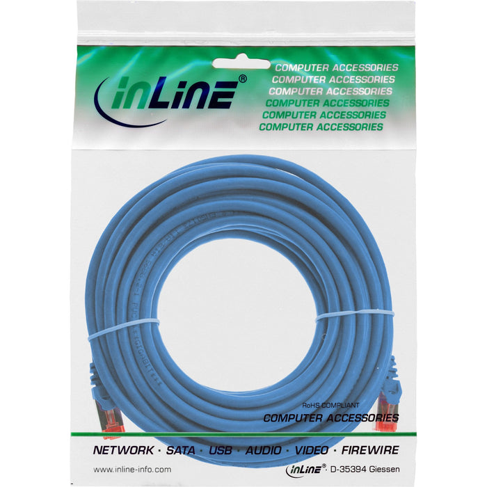 Cable De Red Inline S/Ftp Pimf Cat.6 250mhz Pvc Cobre Azul 40m