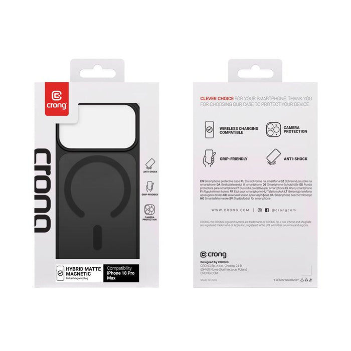 Etui Matte Magnetic Magsafe Iphone 18 Pro Max / 17 Pro Max Negro