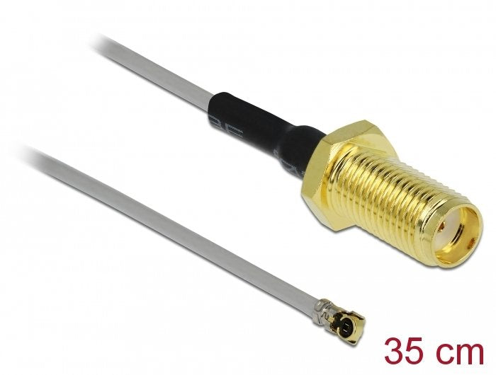 Delock Cable De Antena  Sma Hembra Am Einbau A Mhf® 4 Macho 0.81 35 Cm