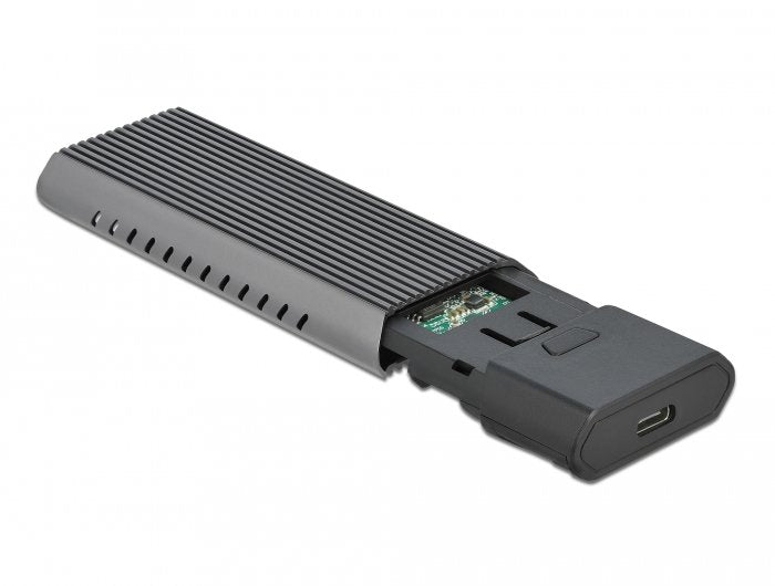 EAN 4043619426386 - DeLOCK 42638 caja para disco duro externo Caja externa para unidad de estado sólido (SSD) Negro, Gris imagen 2