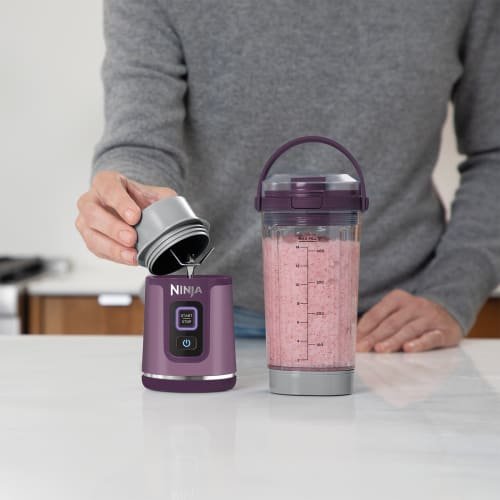 EAN 0622356279741 - Ninja BC151EUPR licuadora Batidora de vaso portátil Púrpura, Transparente imagen 9