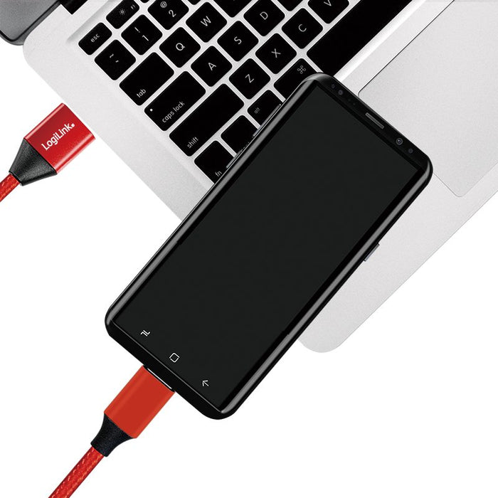 EAN 4052792052756 - LogiLink CU0148 cable USB USB 2.0 1 m USB A USB C Negro, Rojo imagen 4
