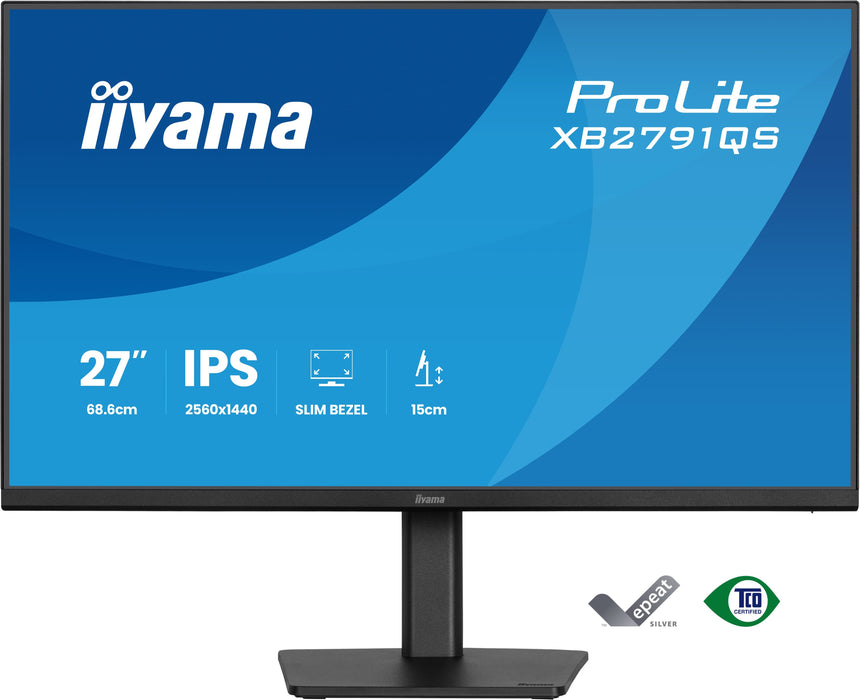 EAN 4948570127443 - iiyama ProLite XB2791QS-B1 pantalla para PC 68,6 cm (27") 2560 x 1440 Pixeles Quad HD LED Negro imagen 2