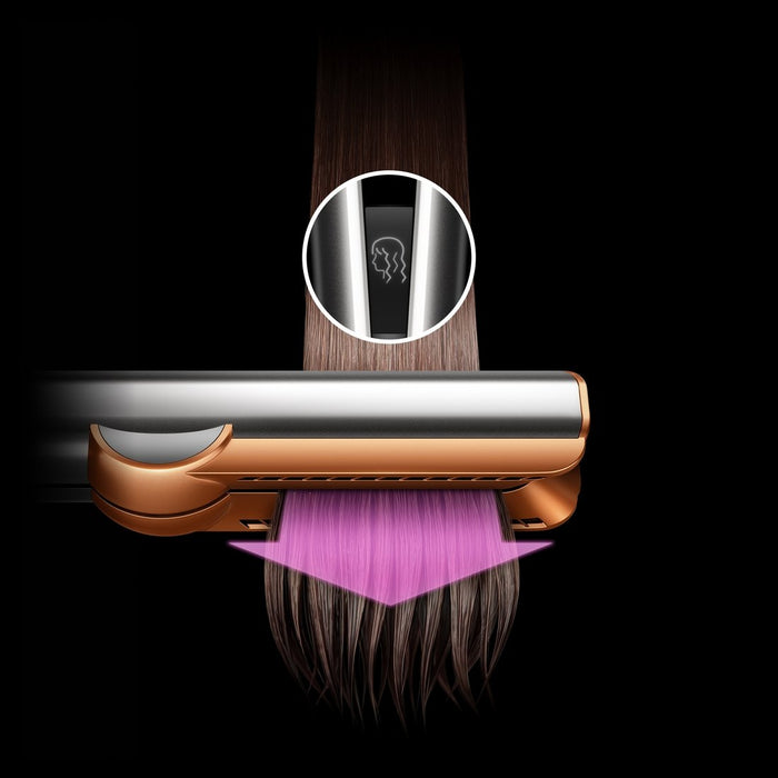 EAN 5025155120095 - Dyson Airstrait Plancha de pelo Vapor Ámbar 1600 W 1,98 m imagen 4