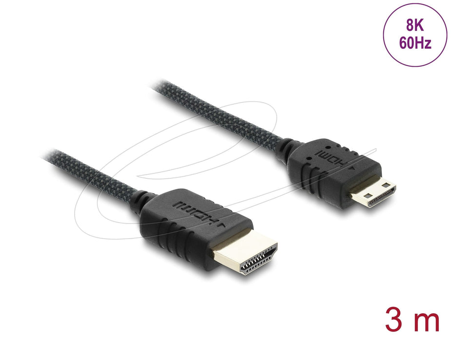 Delock Koaxiales High Speed Cable Hdmi Hdmi Macho A Mini Hdmi Macho 8k 60 H