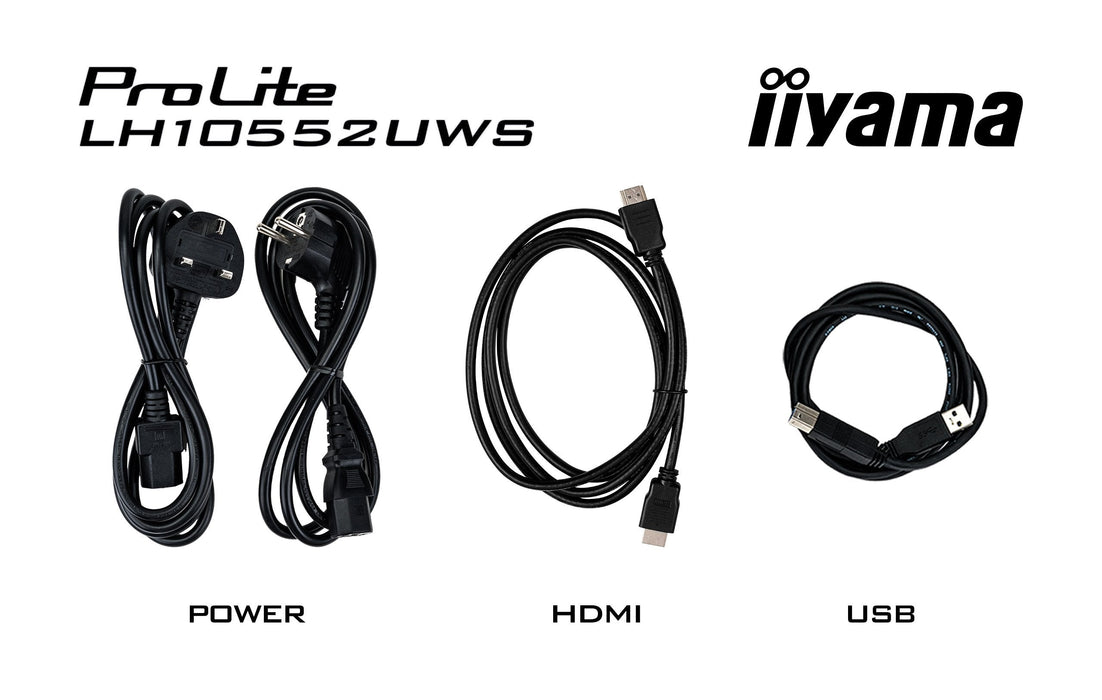 265,7cm 104.6" (5120x2160) Iiyama Lh10552uws-B1ag 21:9 5k Uw Ips 8ms 60hz Hdmi Displayport Usb-C Rj45 Rs-232c Vesa Speaker Wifi Black