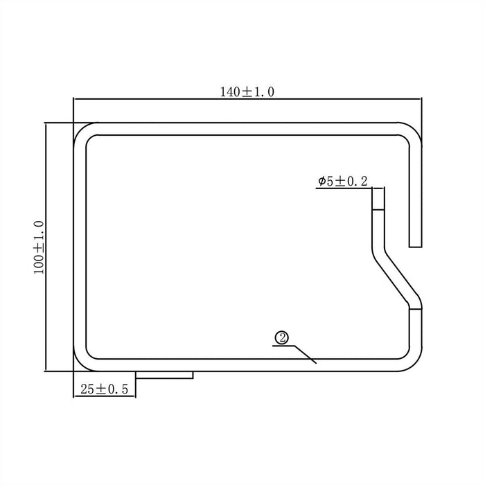 Roline Cablese, 140x100 Mm, Metall, Cableeinfhrung Seitlich