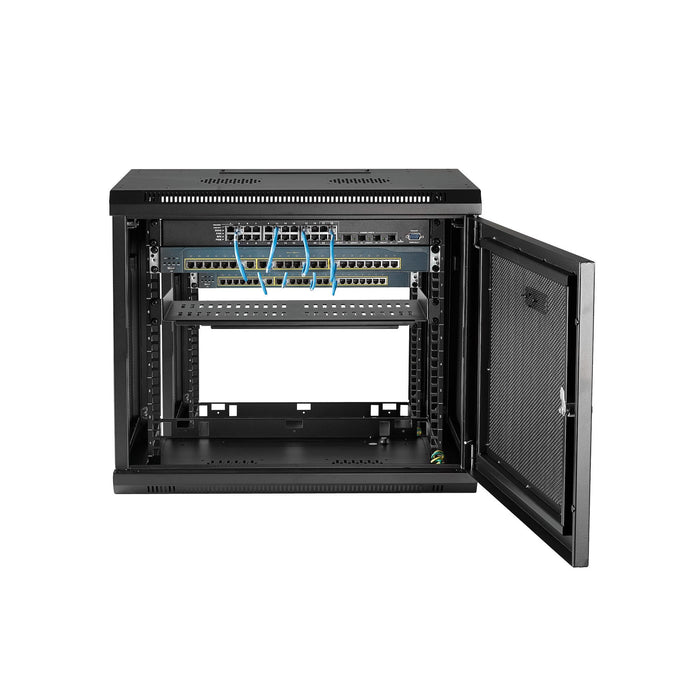 EAN 0065030868341 - StarTech.com RK9WALM armario rack Bastidor de pared Negro imagen 6