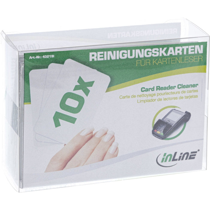 Tarjetas De Limpieza Inline Para Lector De Tarjetas Magnéticas 10 Piezas
