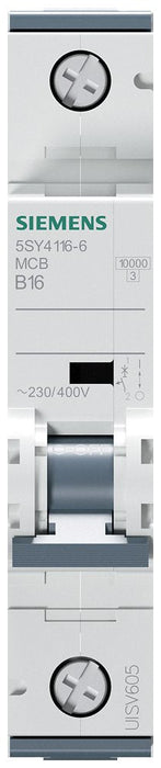 Siemens Automat B 16a 5sy41166 230 400v 10ka 1p