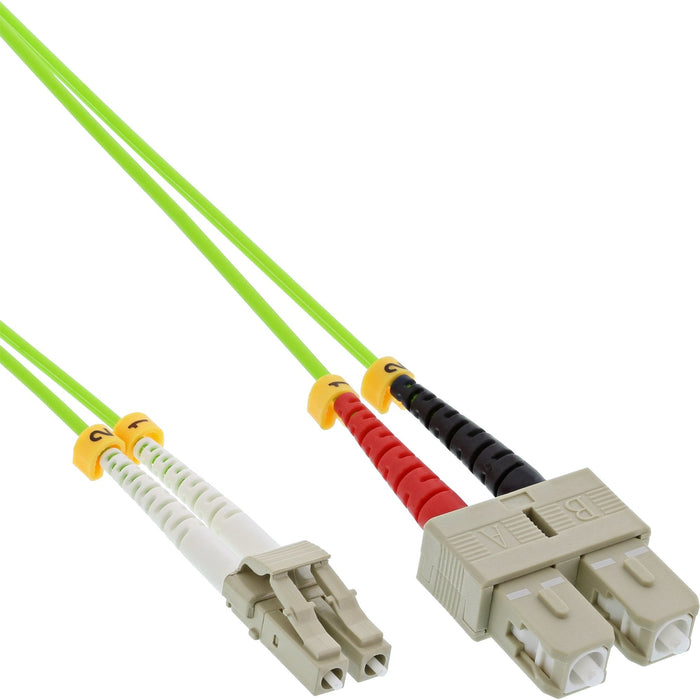 Cable Duplex De Fibra Óptica Inline Lc/Sc 50/125?M Om5 10m