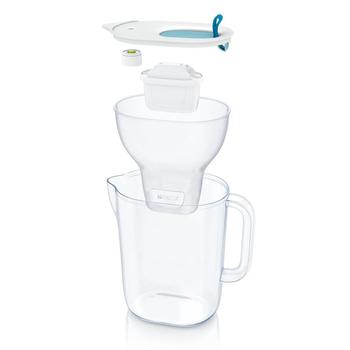 Pack Jarra De Agua 2,4l Brita Style Con 3 Filtros Maxtra- Azul