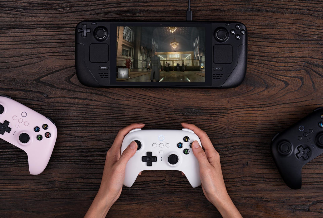 EAN 6922621502470 - 8Bitdo RET00315 mando y volante Blanco Bluetooth Palanca de mando Digital Android, PC imagen 12
