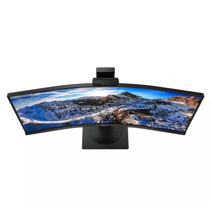 Monitor Profesional Ultrapanorámico Curvo Philips 346p1crh 34' Wqhd Webcam Multimedia Negro