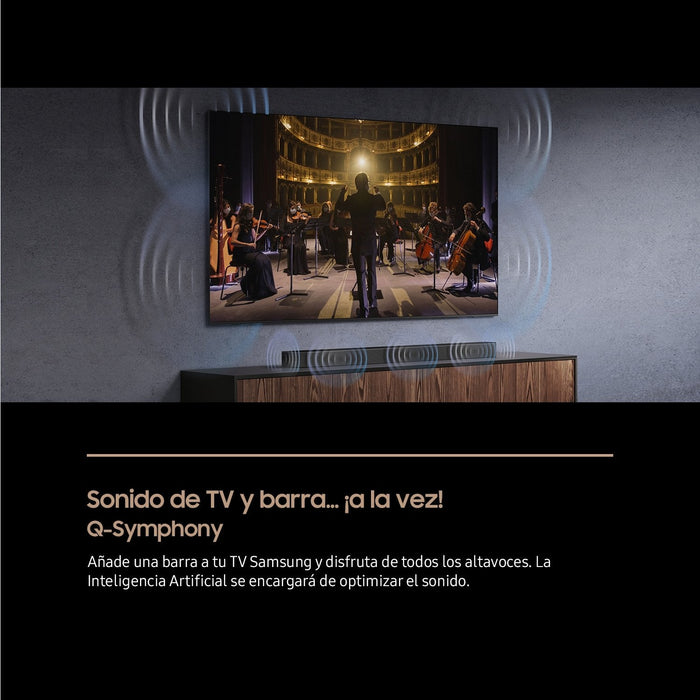 Barra De Sonido Samsung Hw Qs750f Zf Bluetooth 465w Con Subwoofer Y Dolby 5.1ch Wifi Negro