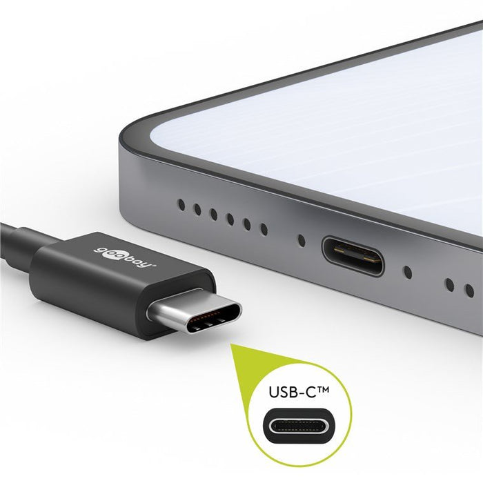 EAN 4040849512438 - Goobay 51243 cable USB USB 2.0 2 m USB C Negro imagen 4