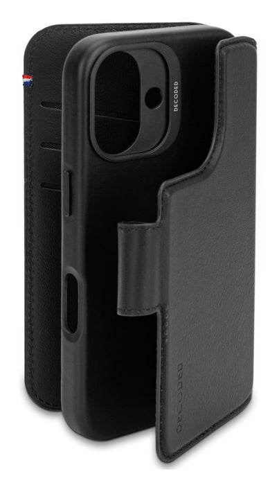 Decoded Leather Detachable Wallet Do Iphone 16 Magsafe Negro